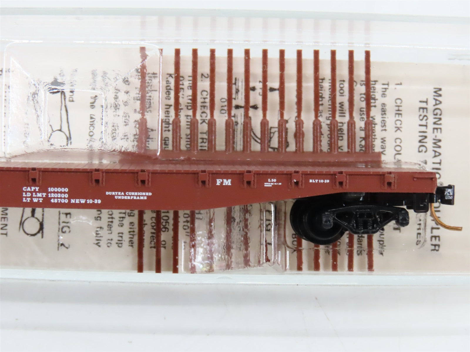 N Scale Micro-Trains 45160 WM Western Maryland 50' Fishbelly Flat Car 2551 RTR