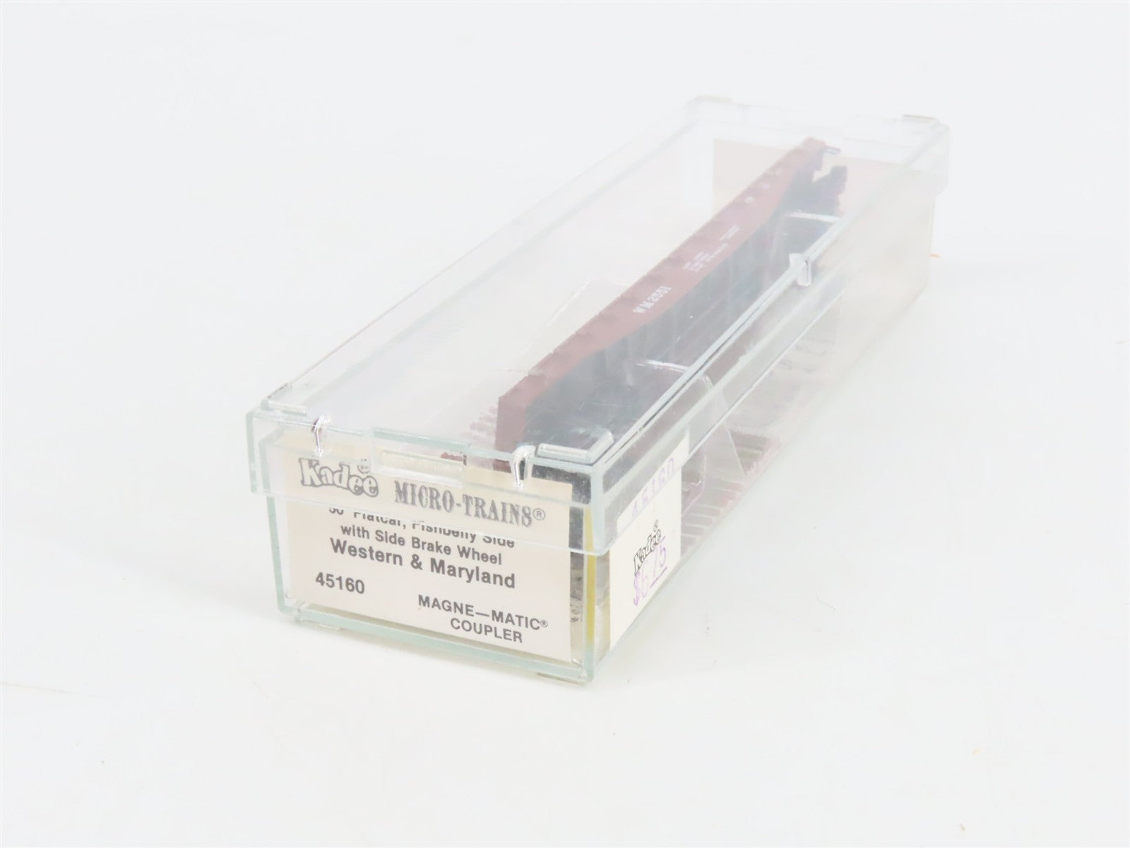 N Scale Micro-Trains 45160 WM Western Maryland 50' Fishbelly Flat Car 2551 RTR