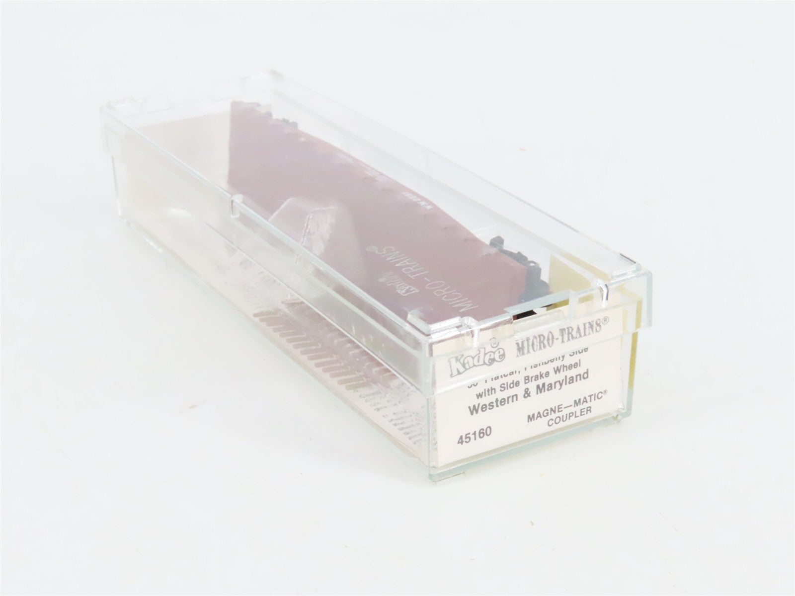 N Scale Micro-Trains 45160 WM Western Maryland 50' Fishbelly Flat Car 2551 RTR