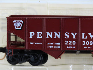 N Scale BLW/Kadee Special Run BLW-52 PRR Pennsylvania 2-Bay Open Hopper #220309