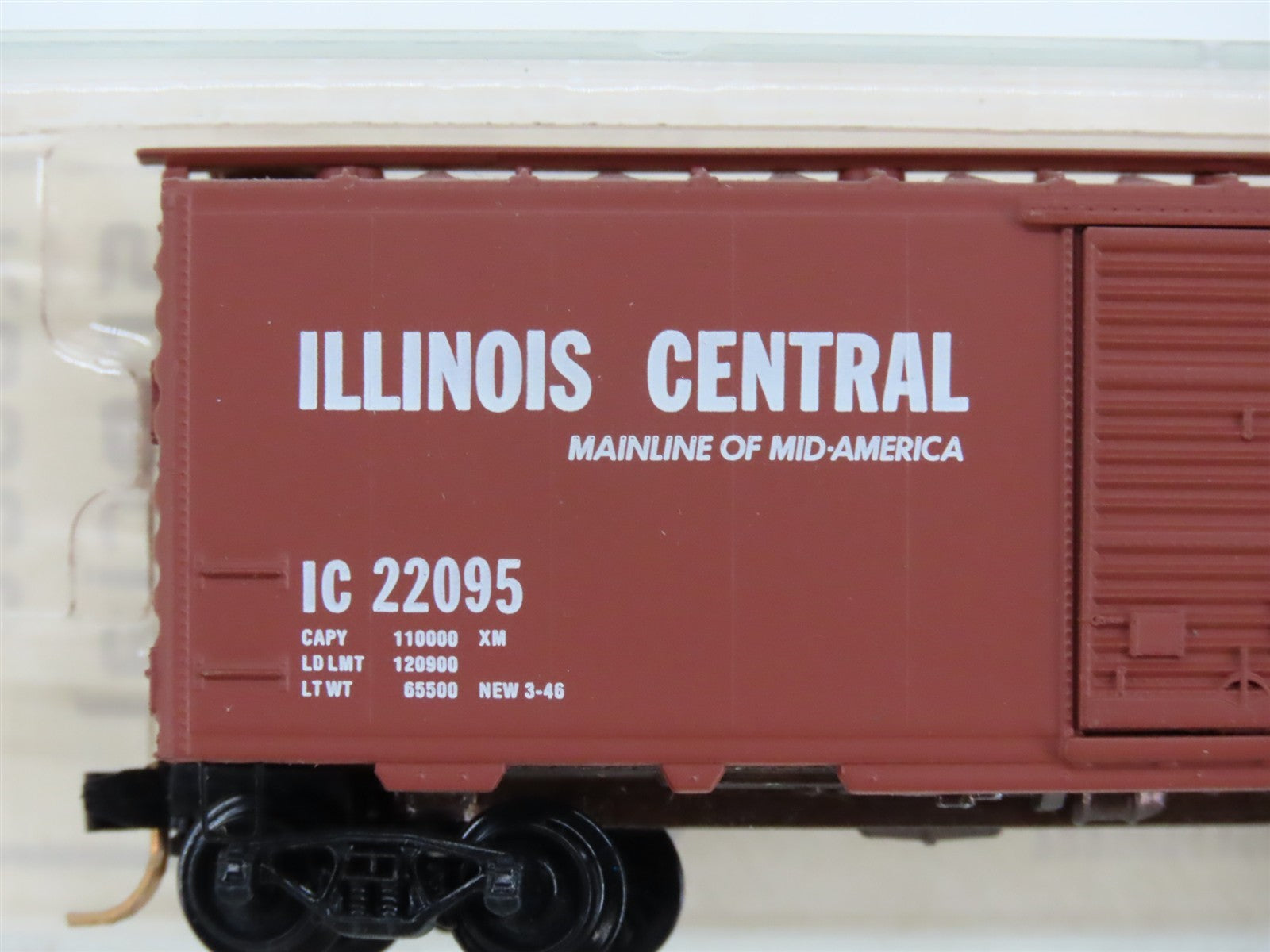 N Scale BLW Kadee Special Run BLW-42 IC Illinois Central 40' Box Car #22095