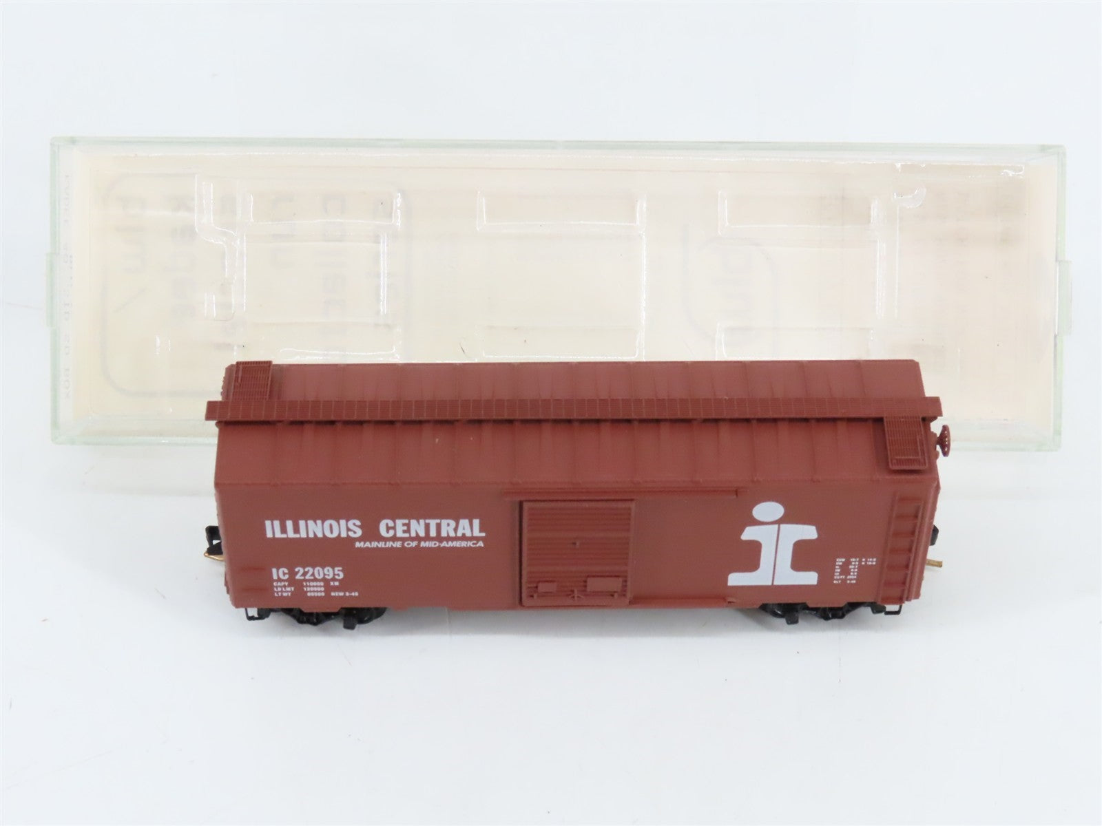 N Scale BLW Kadee Special Run BLW-42 IC Illinois Central 40' Box Car #22095