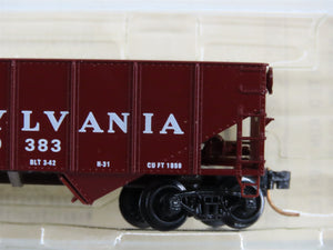 N Scale BLW/Kadee Special Run BLW-53 PRR Pennsylvania 2-Bay Open Hopper #220383