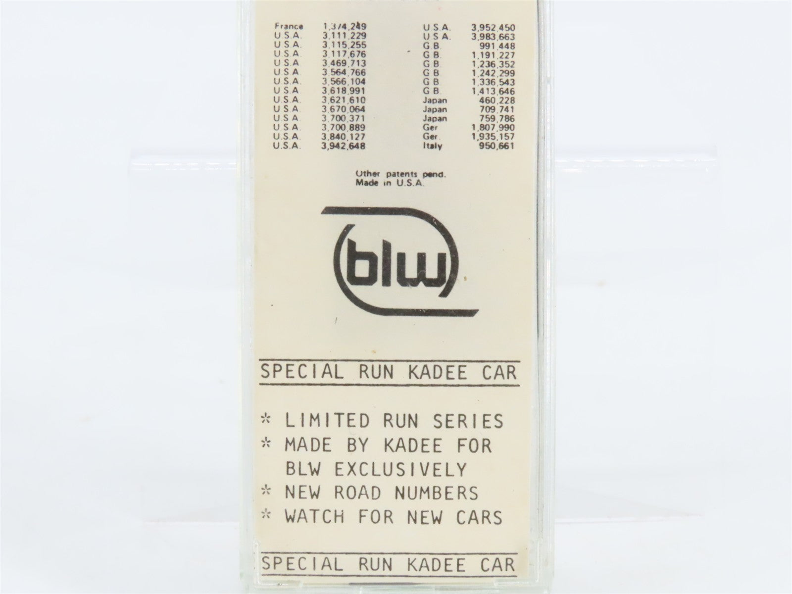 N Scale BLW/Kadee Special Run BLW-53 PRR Pennsylvania 2-Bay Open Hopper #220383