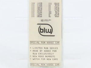 N Scale BLW/Kadee Special Run BLW-53 PRR Pennsylvania 2-Bay Open Hopper #220383