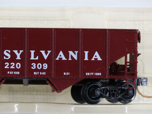 N Scale BLW/Kadee Special Run BLW-52 PRR Pennsylvania 2-Bay Open Hopper #220309
