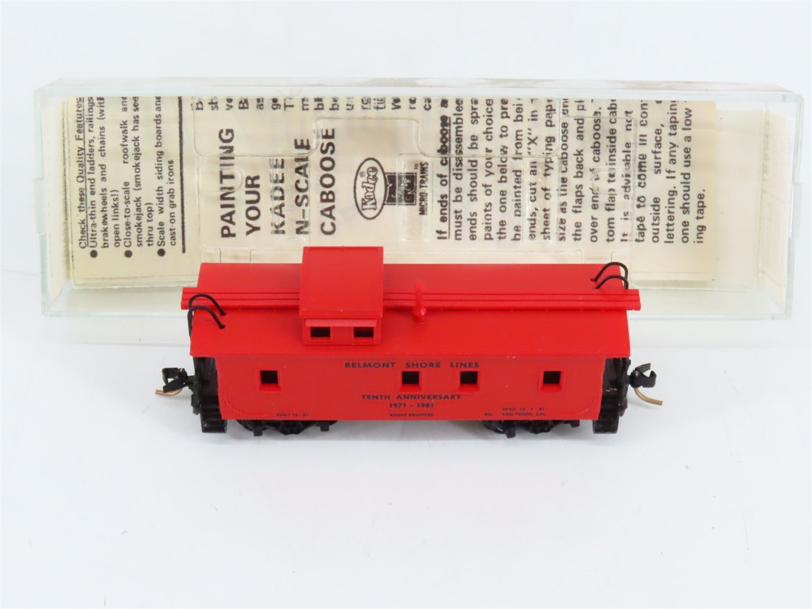 N Scale Kadee Micro-Trains MTL Belmont Shore Lines 10th Anniversary Caboose