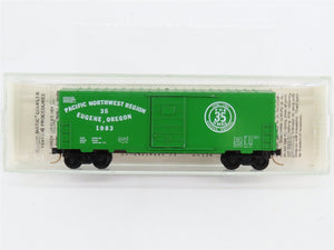 N Scale Micro-Trains PNR Pacific Northwest Region NMRA 40' Box Car 1983 RTR