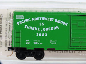 N Scale Micro-Trains PNR Pacific Northwest Region NMRA 40' Box Car 1983 RTR