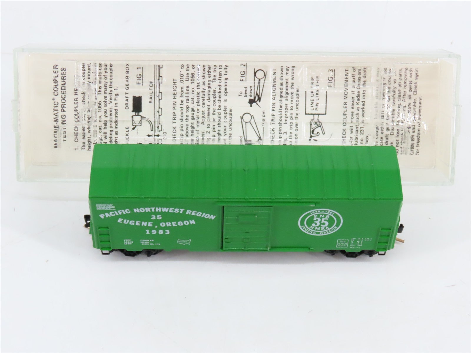 N Scale Micro-Trains PNR Pacific Northwest Region NMRA 40' Box Car 1983 RTR