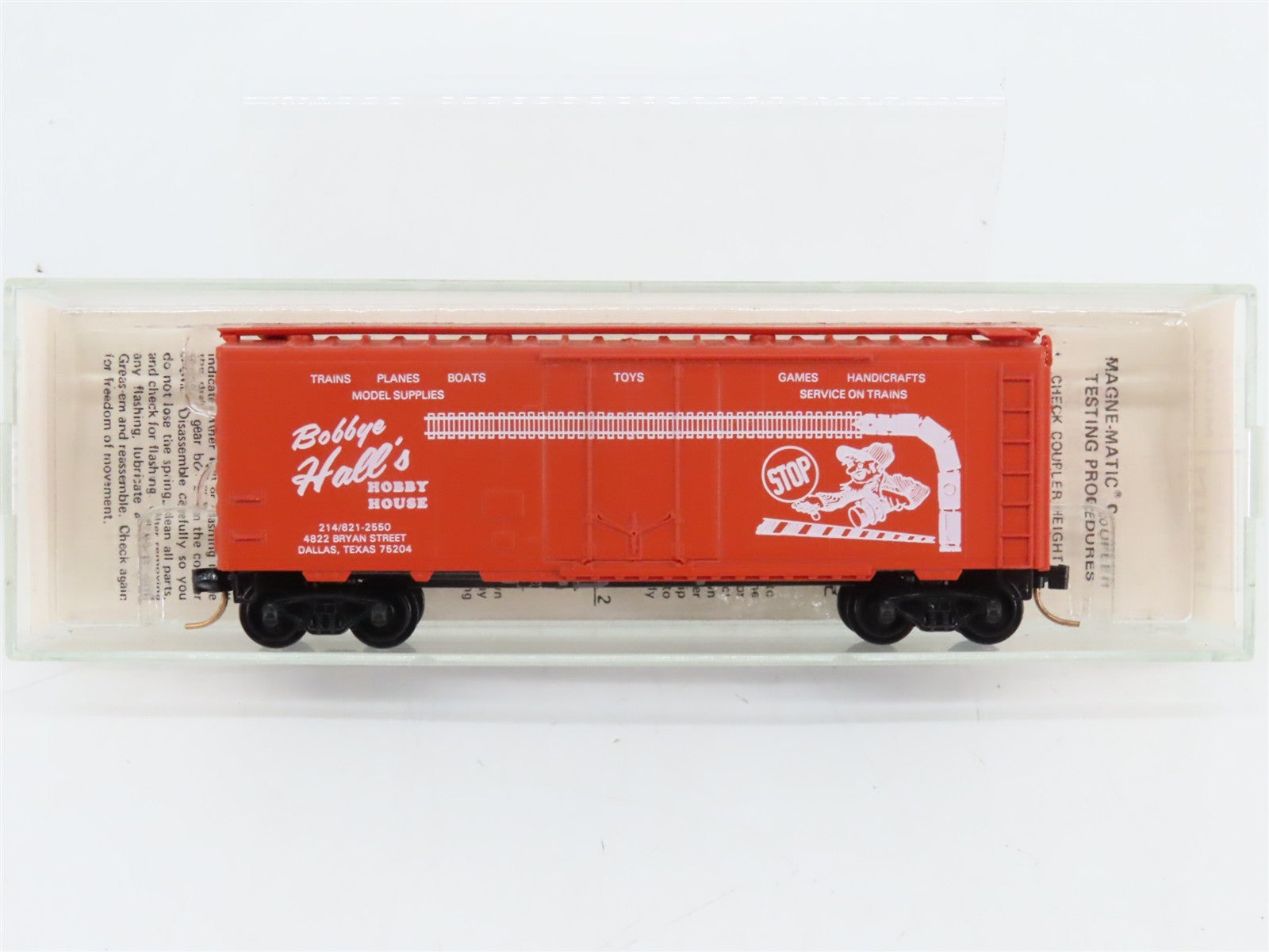 N Scale Kadee Micro-Trains MTL Special Run Bobbye Hall's Hobby House Box Car RTR