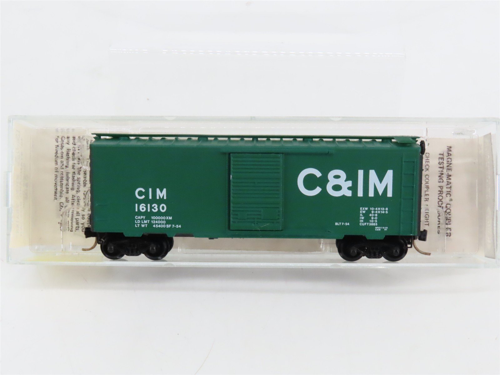 N Scale Micro-Trains 20790 C&IM Chicago & Illinois Midland 40' Box Car 16130 RTR