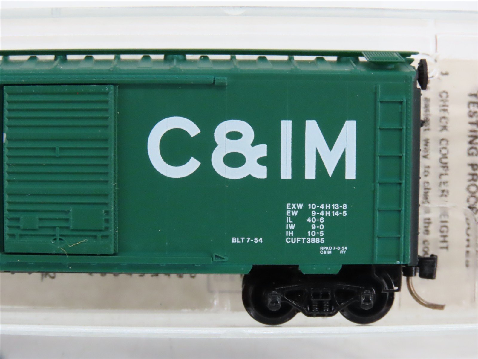 N Scale Micro-Trains 20790 C&IM Chicago & Illinois Midland 40' Box Car 16130 RTR
