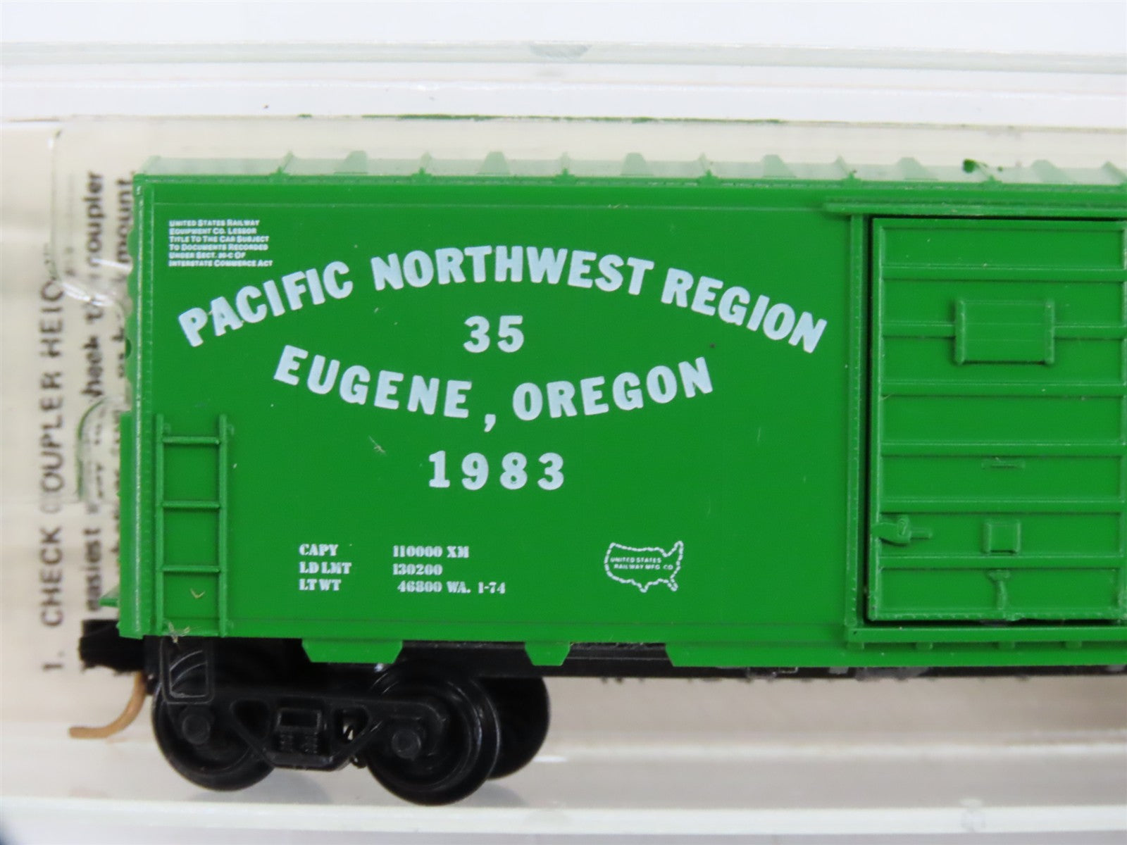 N Scale Micro-Trains PNR Pacific Northwest Region NMRA 40' Box Car 35 RTR