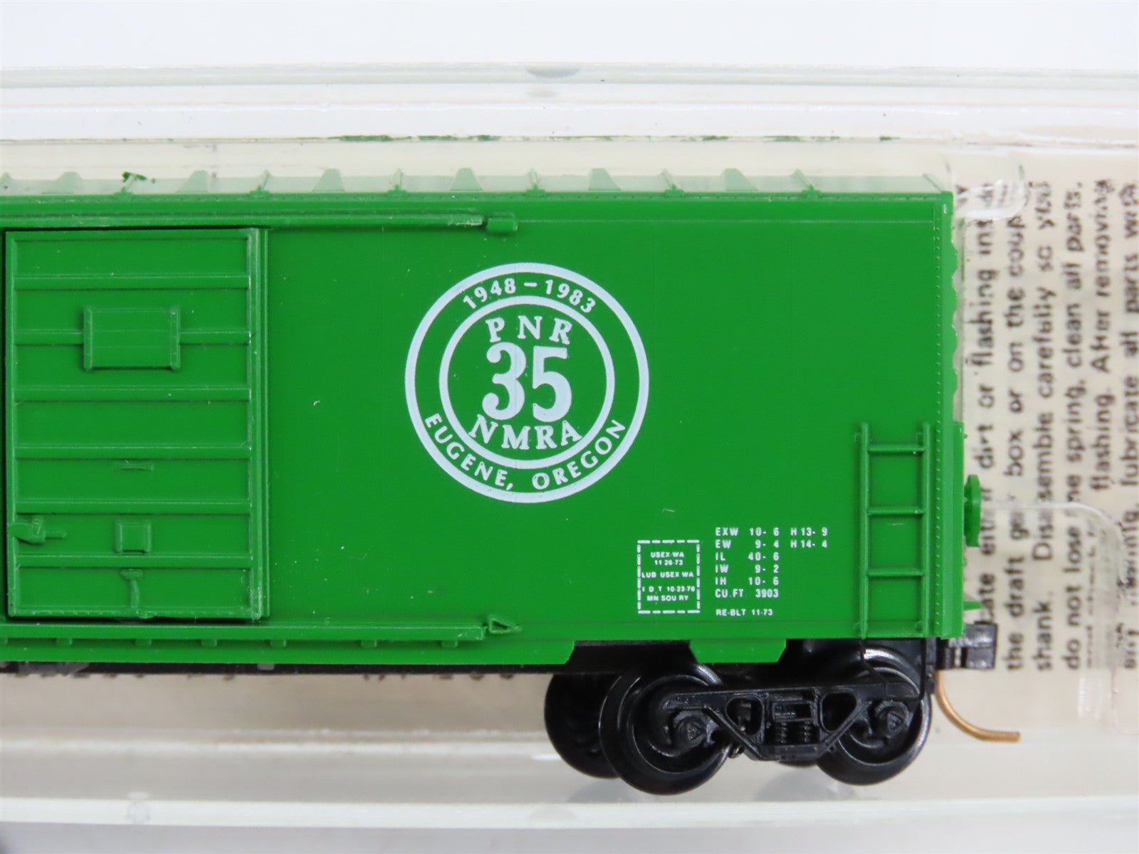 N Scale Micro-Trains PNR Pacific Northwest Region NMRA 40' Box Car 35 RTR