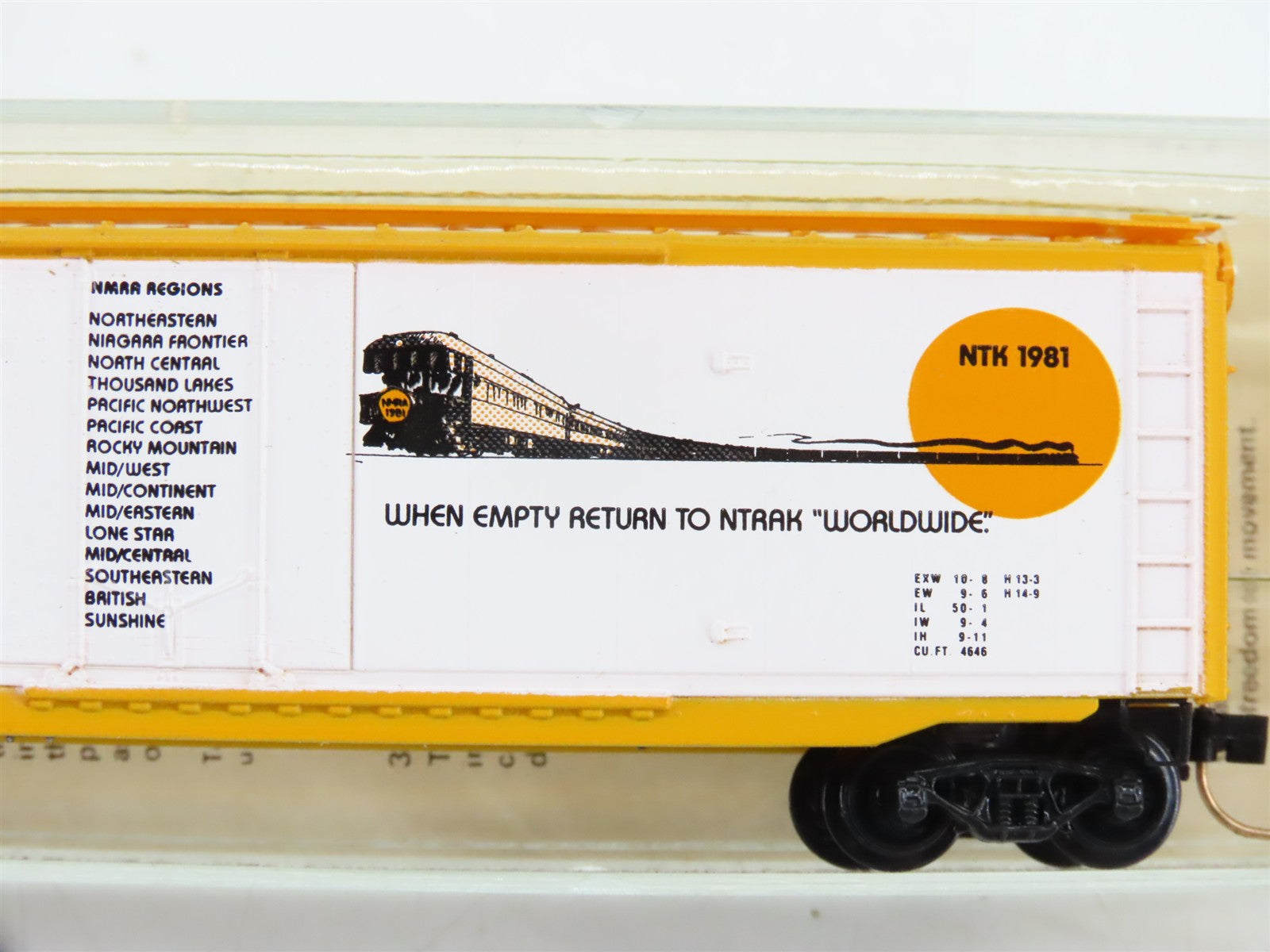 N Scale Micro-Trains NMRA / NTRAK 50' Box Car 1981 RTR