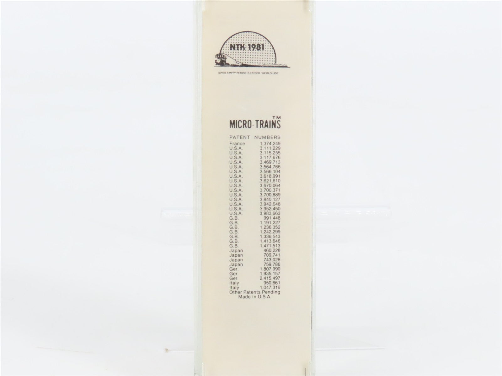 N Scale Micro-Trains NMRA / NTRAK 50' Box Car 1981 RTR