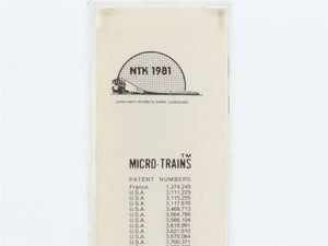 N Scale Micro-Trains NMRA / NTRAK 50' Box Car 1981 RTR