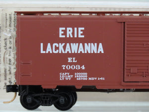 N Scale Kadee Micro-Trains MTL Special Run EL Erie Lackawanna 40' Box Car 70034