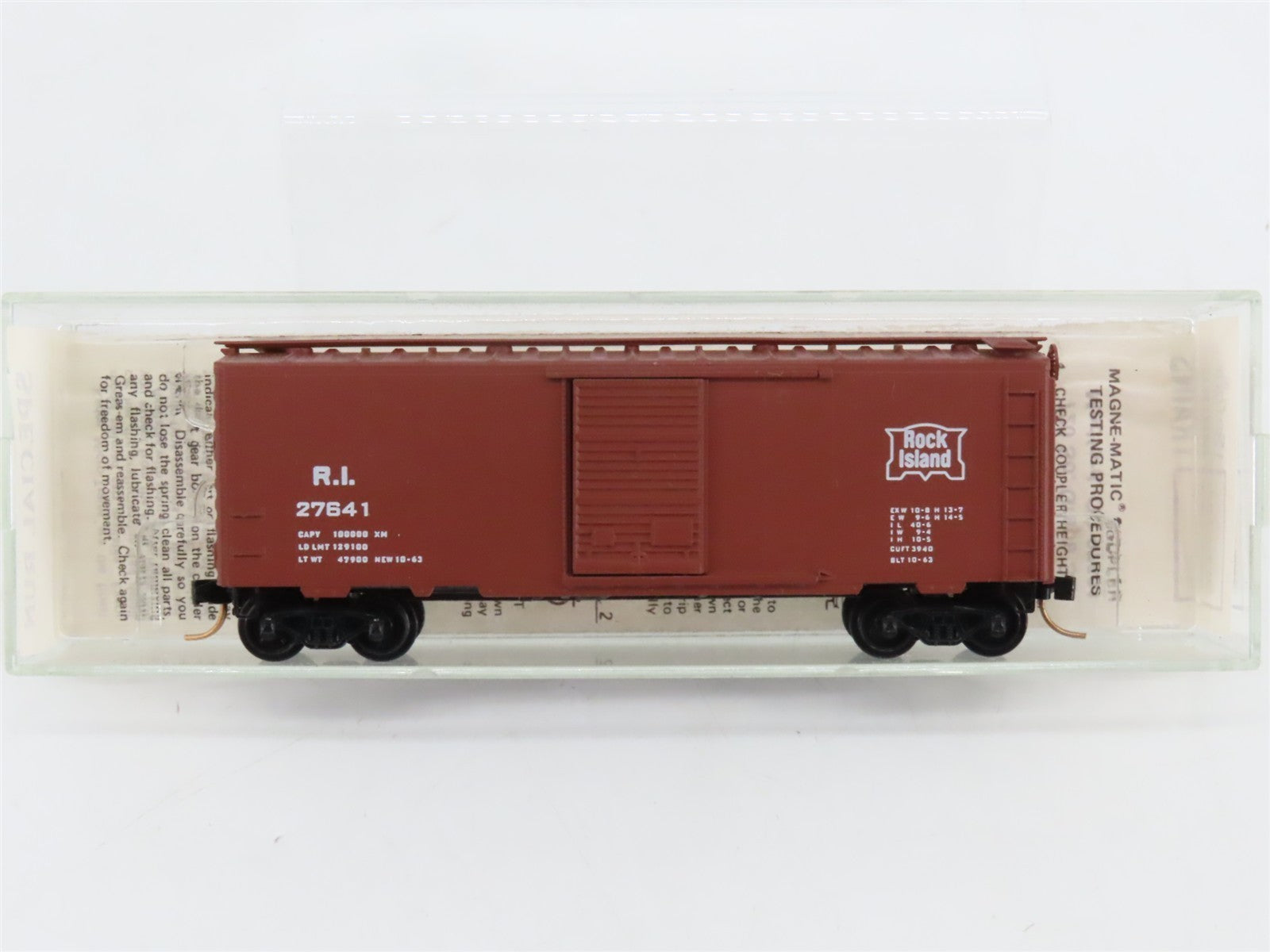 N Scale Kadee Micro-Trains MTL Special Run RI Rock Island 40' Box Car #27641