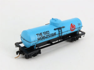 N Kadee Micro-Trains MTL AK-SAR-BEN ASBX 1982 World's Fair Single Dome Tank Car