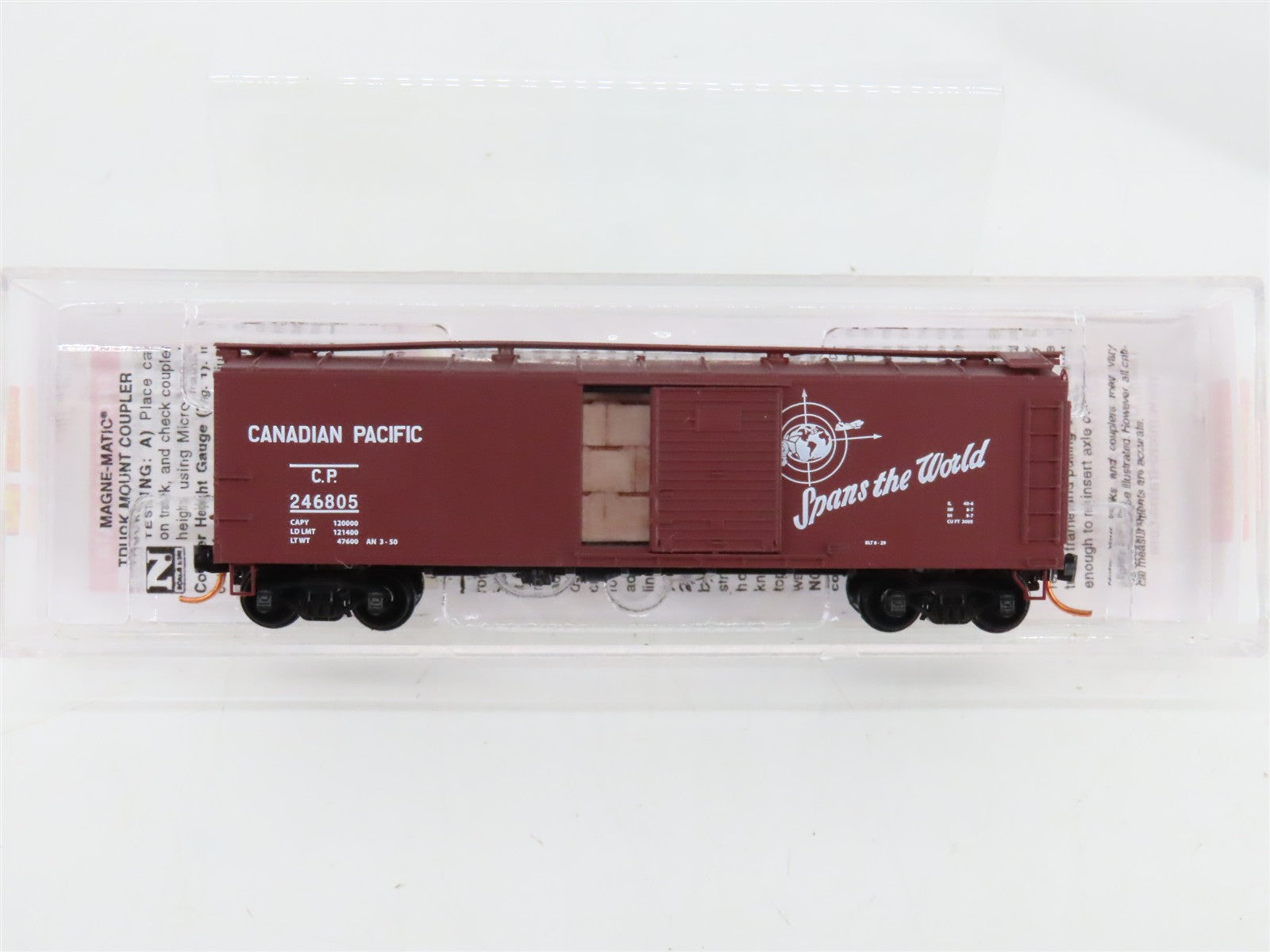 N Scale Micro-Trains 12000051 CP Canadian Pacific 40' Box Car 246805 RTR