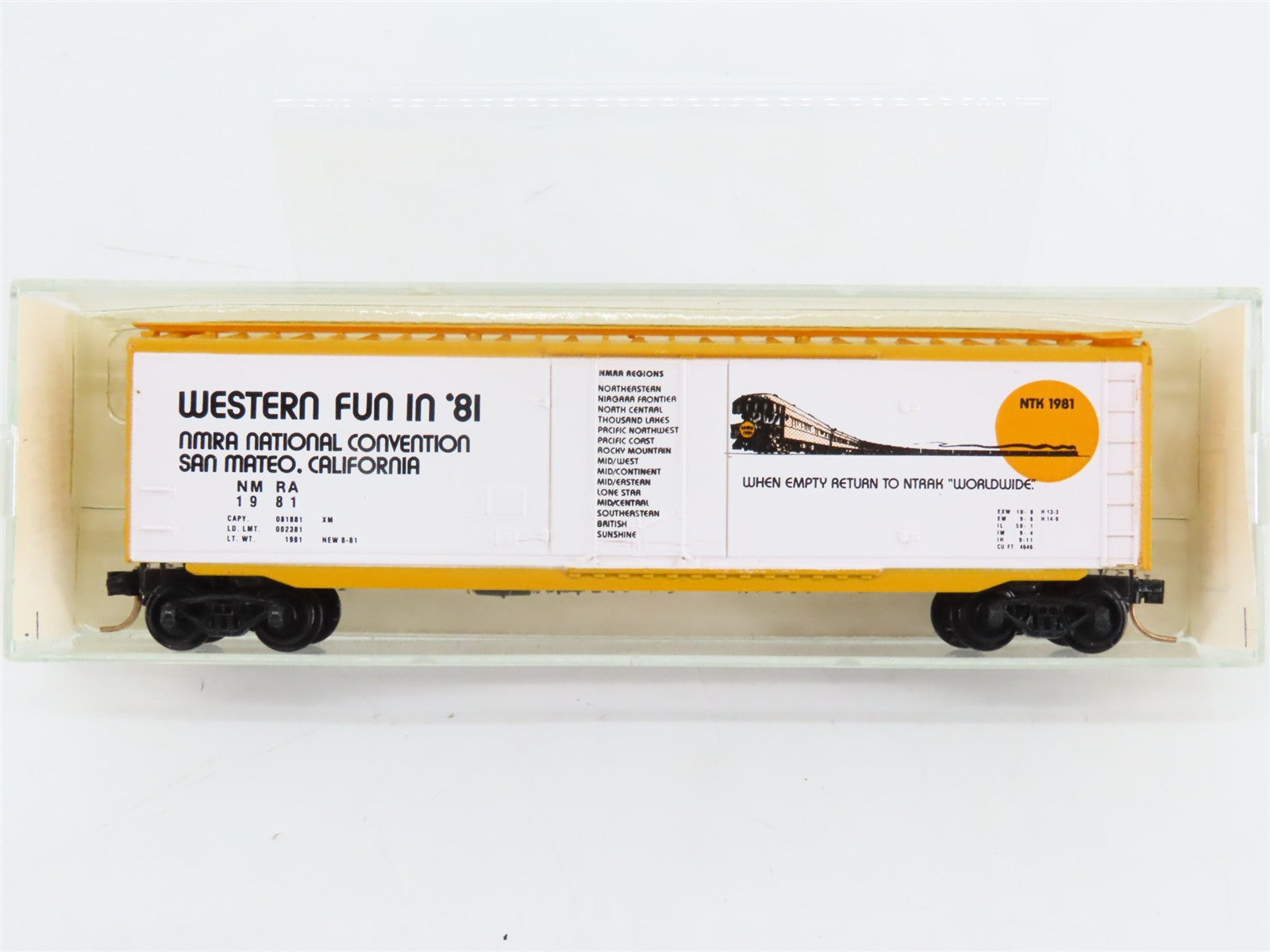 N Scale Micro-Trains NMRA National Convention 50' Box Car 1981 RTR