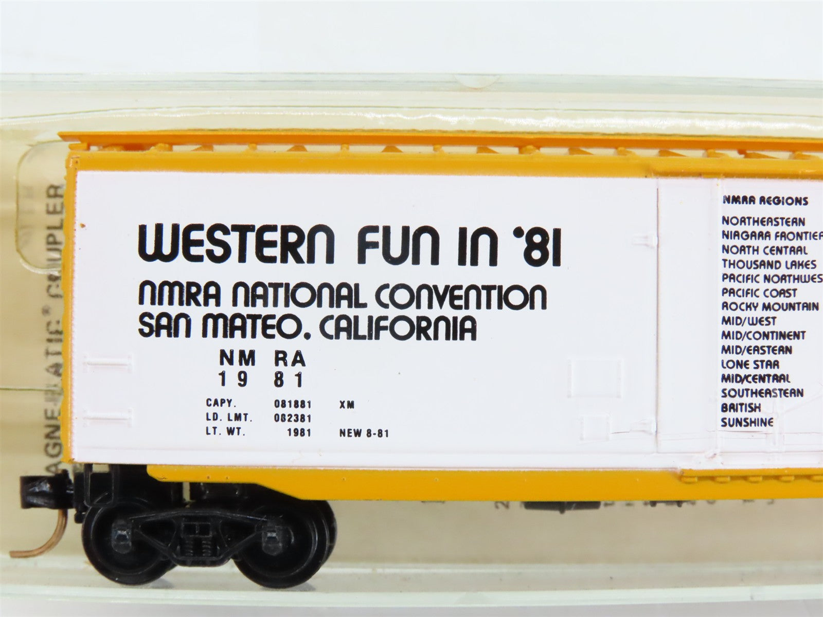 N Scale Micro-Trains NMRA National Convention 50' Box Car 1981 RTR