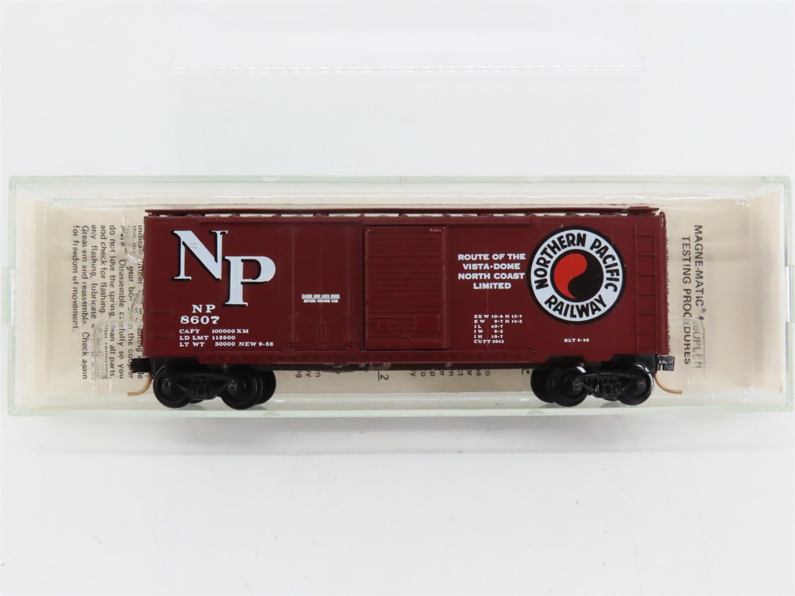 N Kadee Micro-Trains MTL Special Run 1-A NP Northern Pacific 40' Box Car #8607