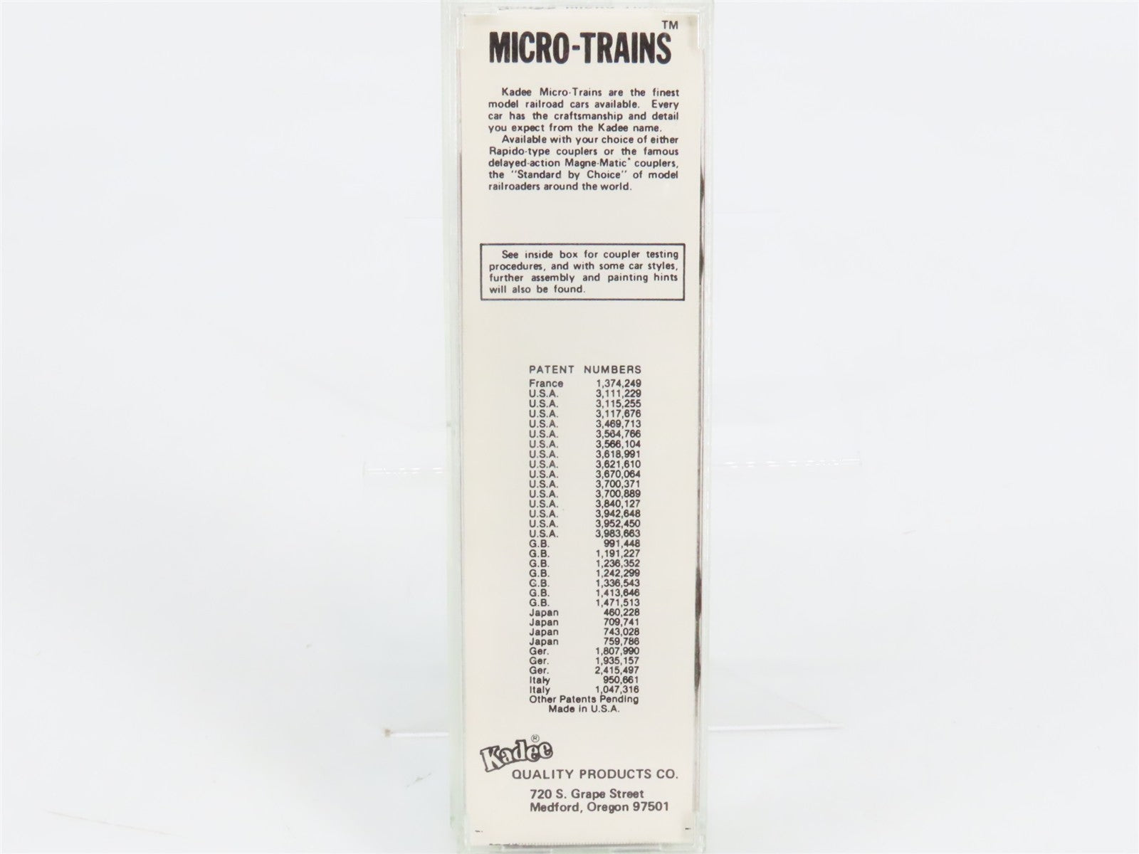 N Kadee Micro-Trains MTL Special Run 1-A NP Northern Pacific 40' Box Car #8607