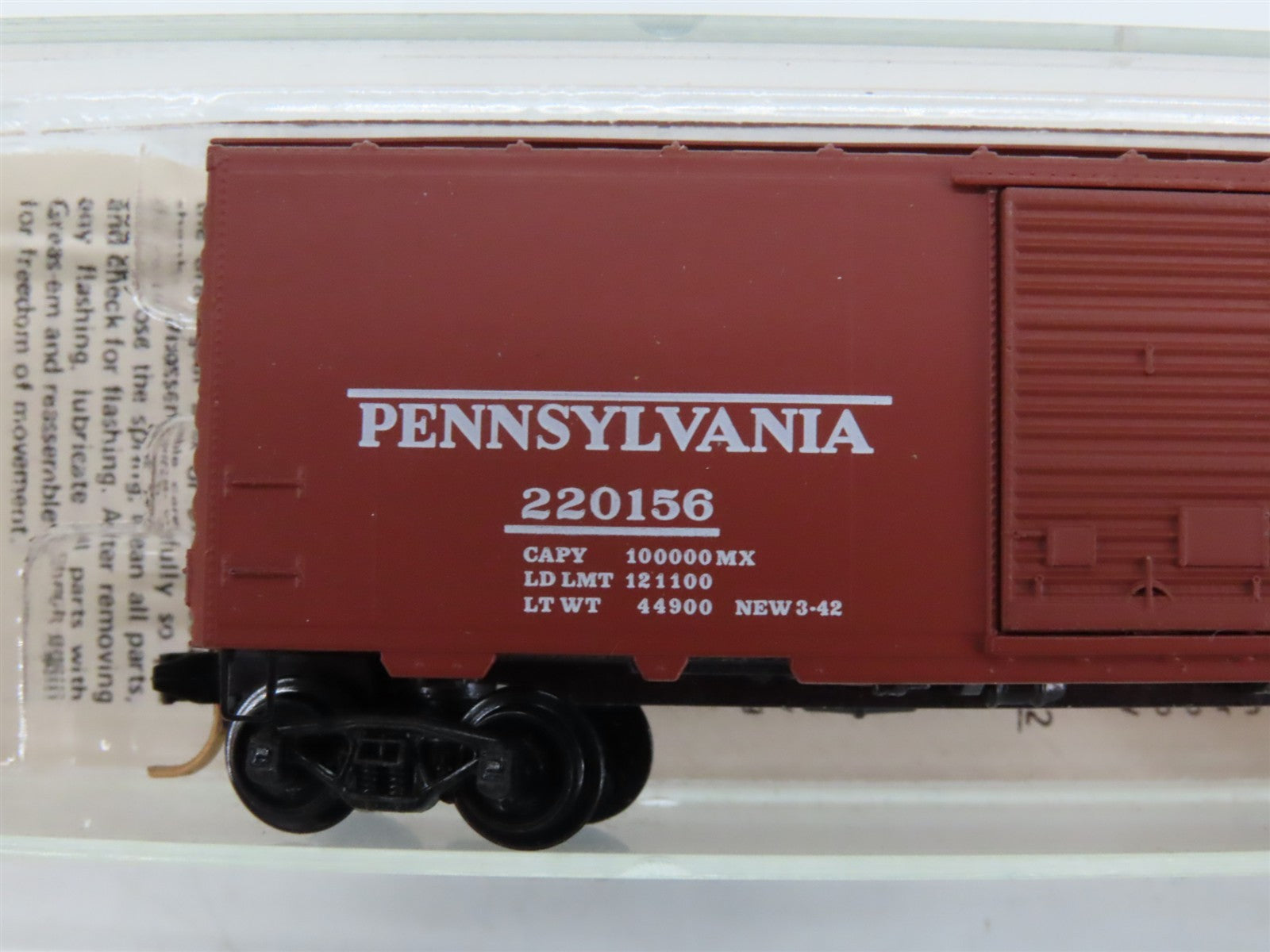N Scale Kadee Micro-Trains MTL Special Run PRR Pennsylvania 40' Box Car #220156