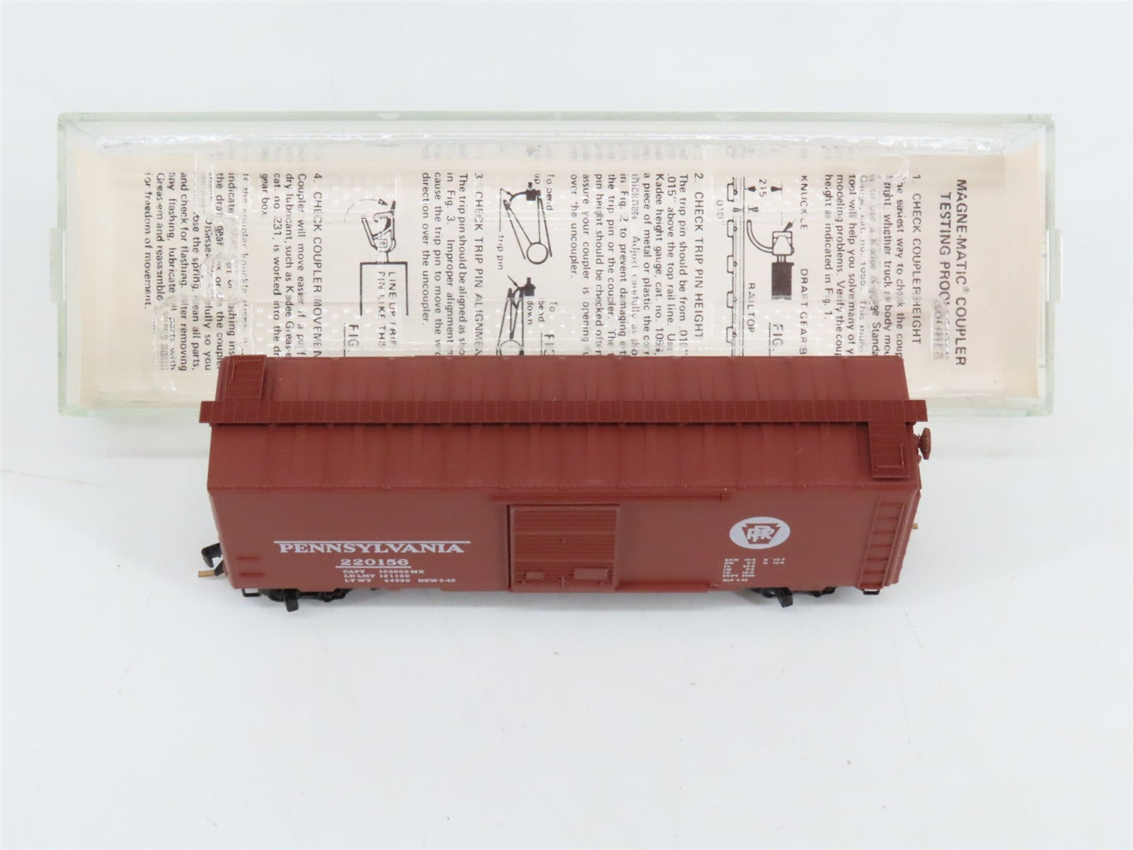 N Scale Kadee Micro-Trains MTL Special Run PRR Pennsylvania 40' Box Car #220156