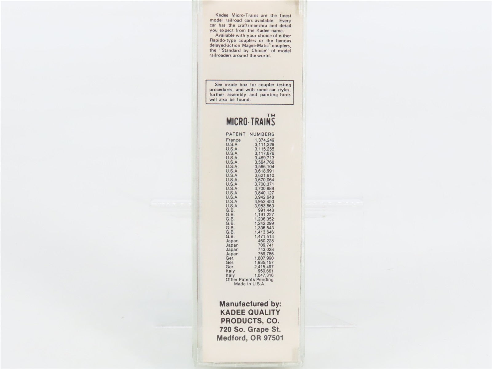 N Scale Kadee Micro-Trains MTL Special Run PRR Pennsylvania 40' Box Car #220156