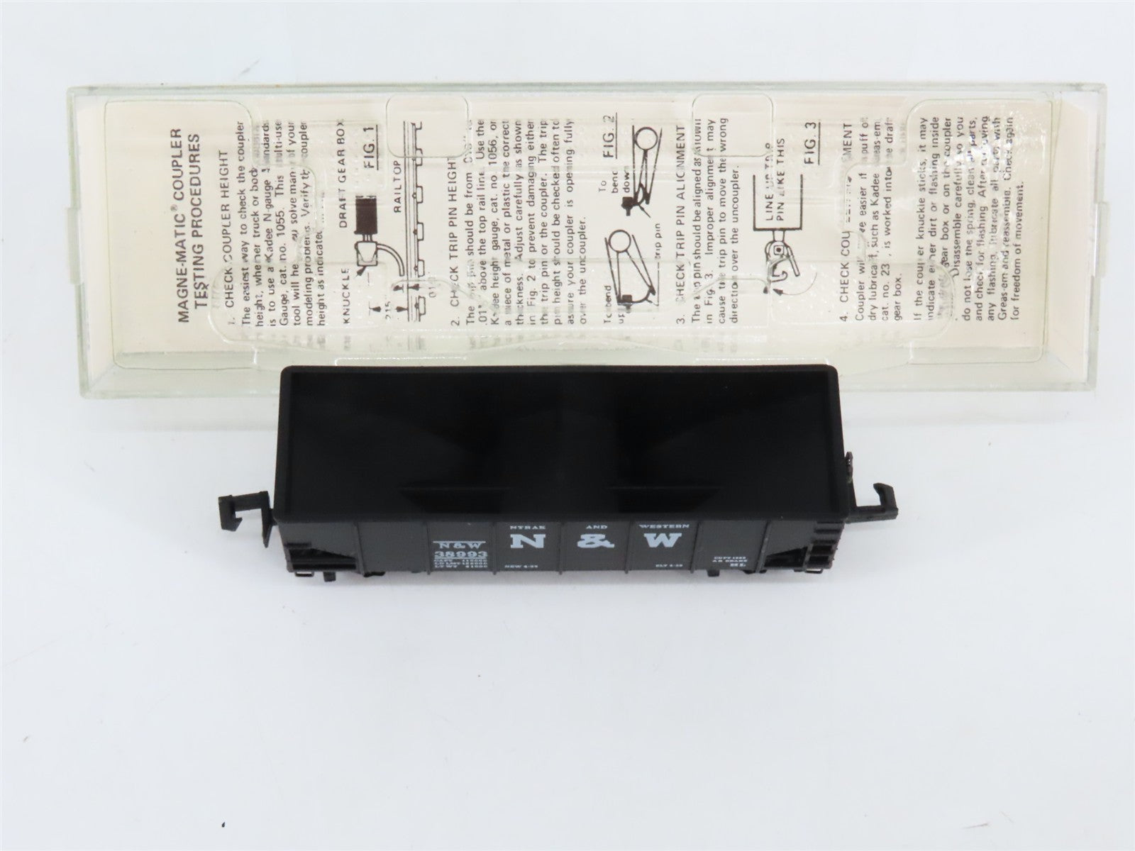 N Scale Micro-Trains N&W Norfolk & Western 2-Bay Hopper 38993 RTR