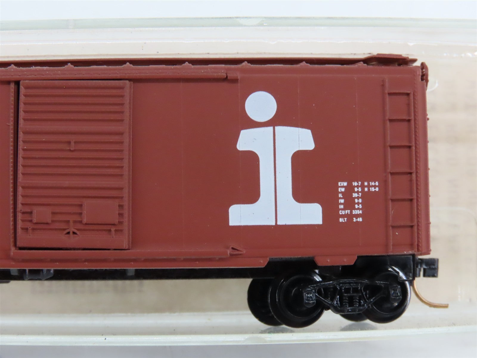 N Scale BLW/Kadee Special Run BLW-42 IC Illinois Central 40' Box Car #22095