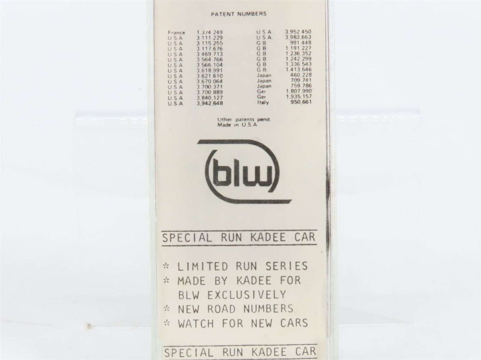 N Scale BLW/Kadee Special Run BLW-42 IC Illinois Central 40' Box Car #22095