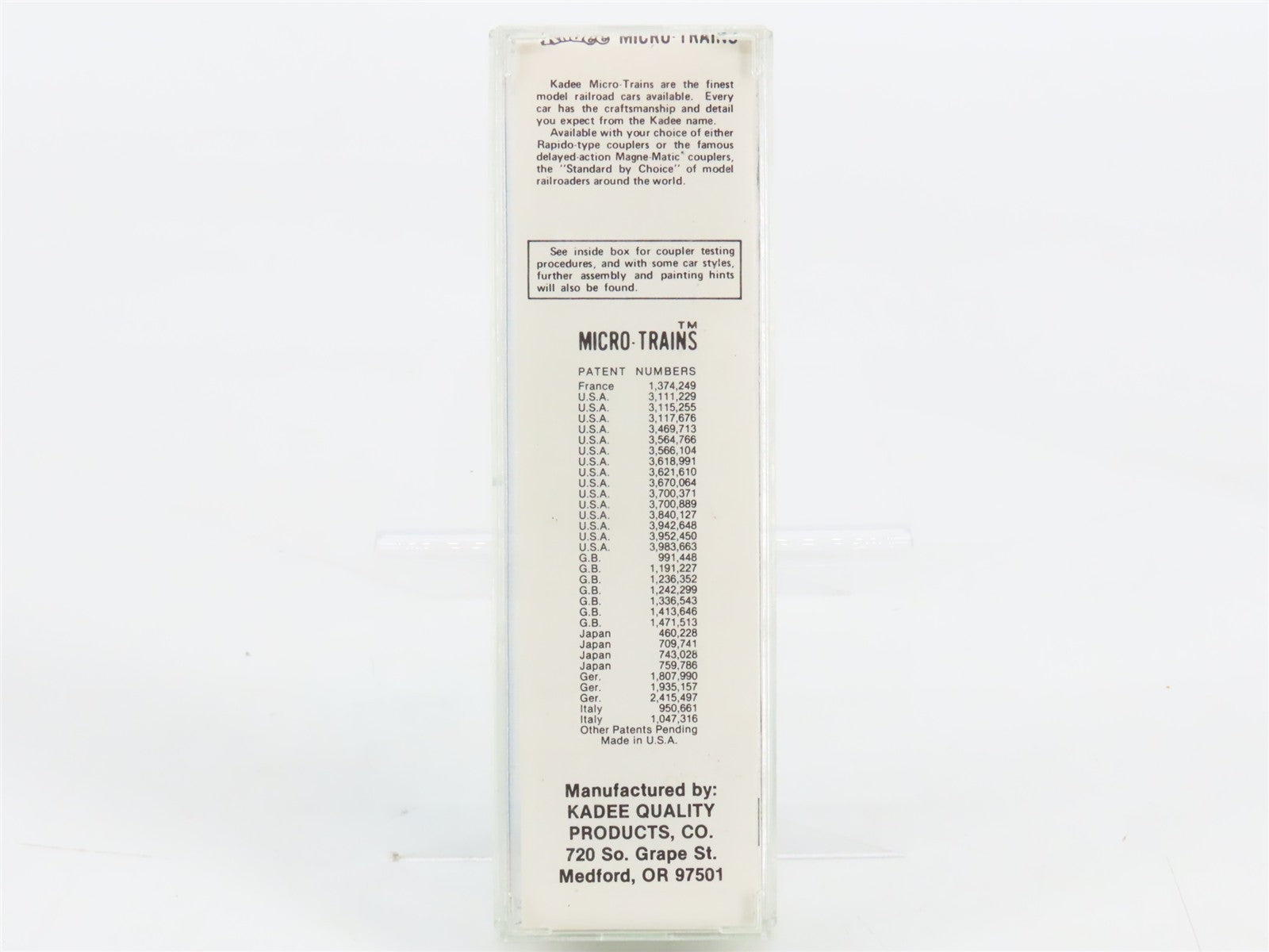 N Scale Kadee Micro-Trains MTL Special Run ROCK Route Rock 50' Box Car #300460
