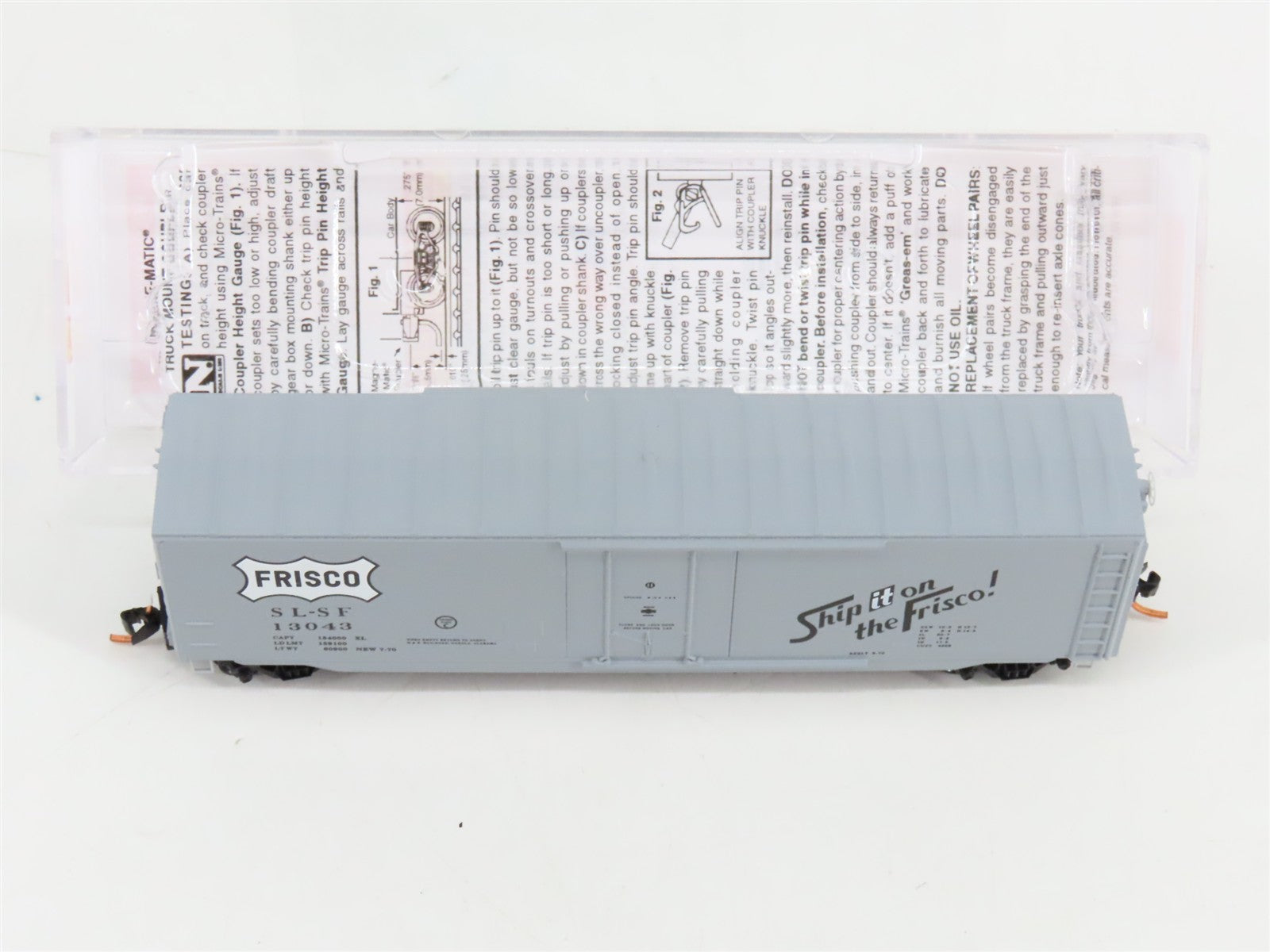 N Scale Micro-Trains MTL 03800530 SL-SF Frisco 50' Plug Door Box Car #13043