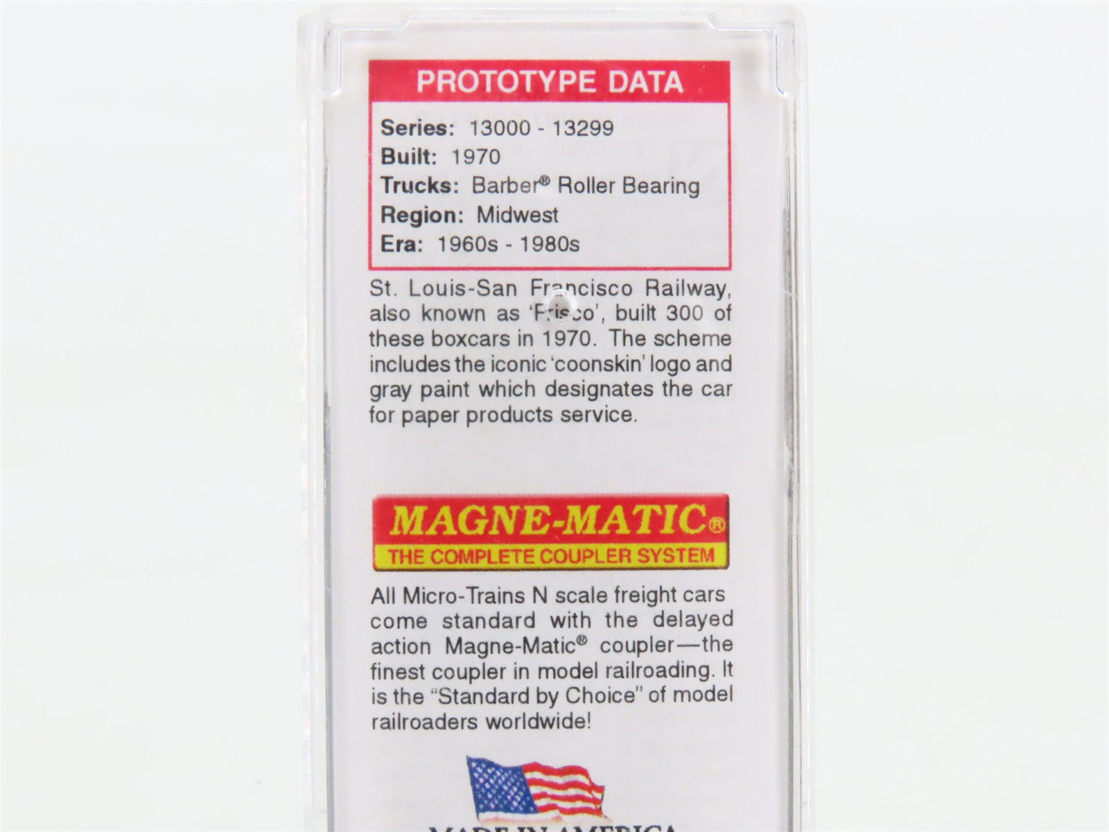 N Scale Micro-Trains MTL 03800530 SL-SF Frisco 50' Plug Door Box Car #13043