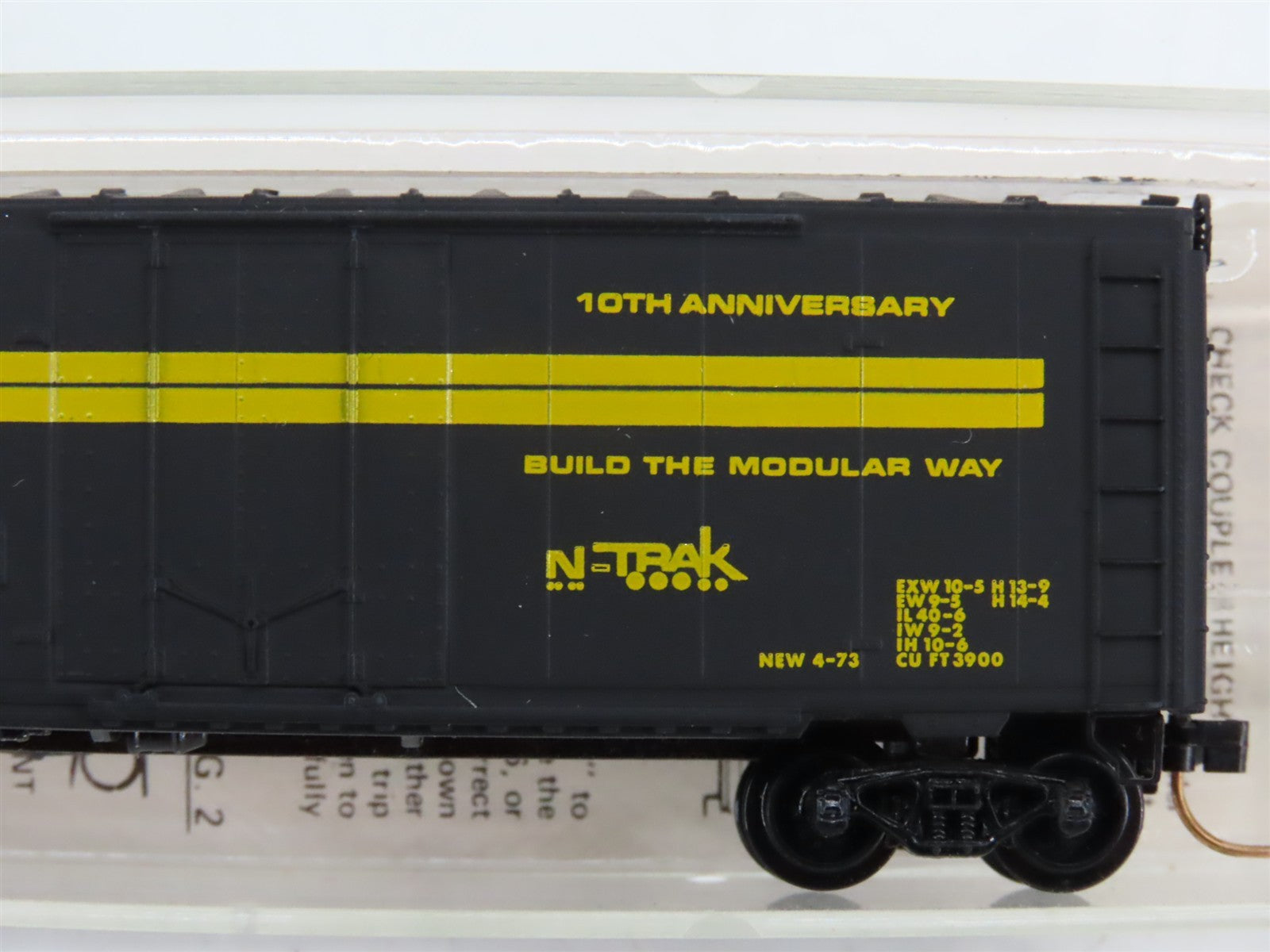 N Kadee Micro-Trains MTL Special Run NTK N-Trak 10th Anniversary Box Car #1983