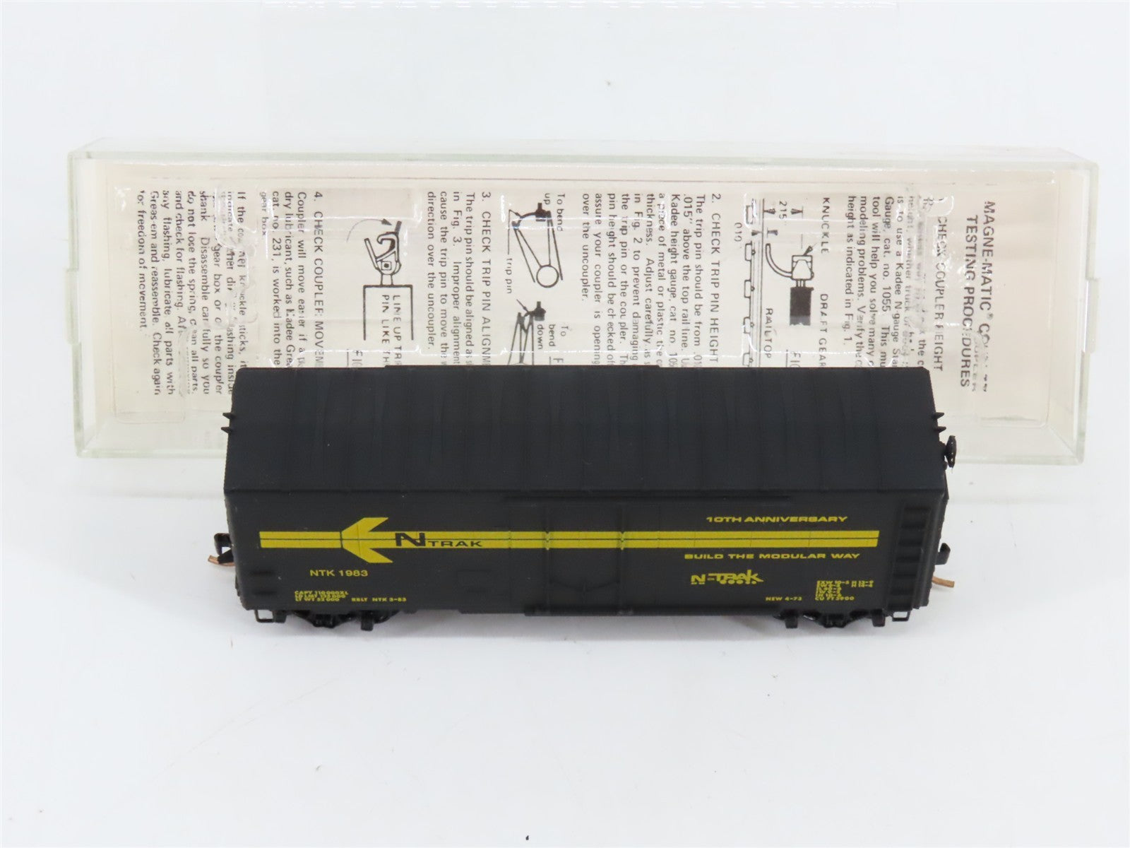 N Kadee Micro-Trains MTL Special Run NTK N-Trak 10th Anniversary Box Car #1983