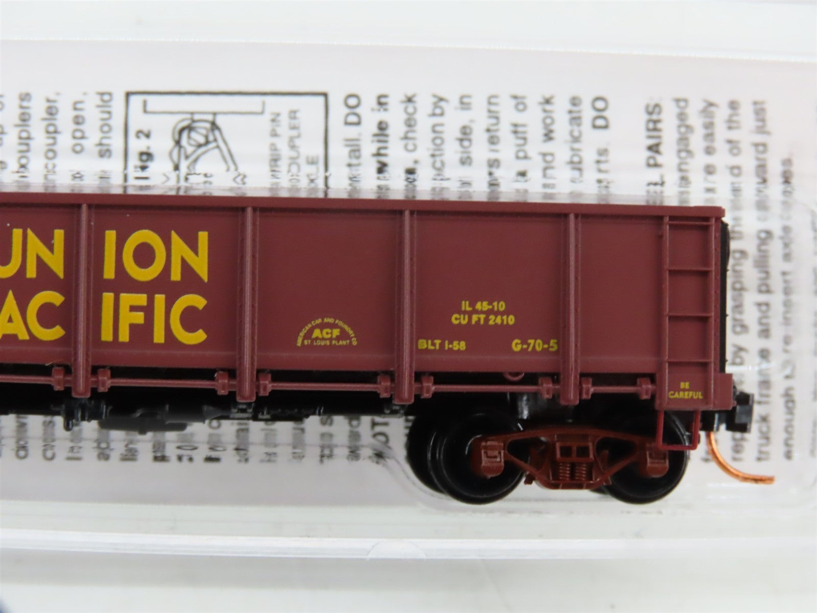 N Scale Micro-Trains MTL 08300100 UP Union Pacific 40' Gondola #60345