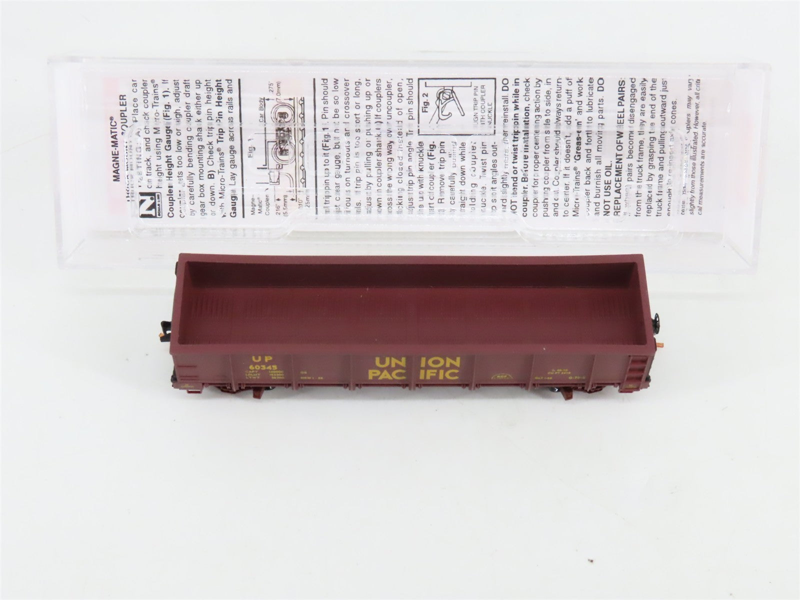 N Scale Micro-Trains MTL 08300100 UP Union Pacific 40' Gondola #60345