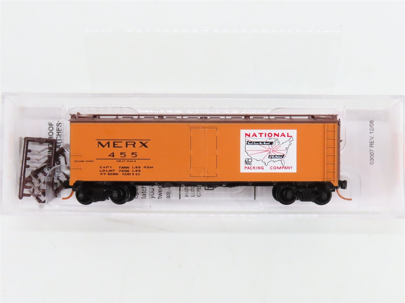 N Scale Micro-Trains 05900161 MERX National Packing Co. 40' Steel Ice Reefer 455