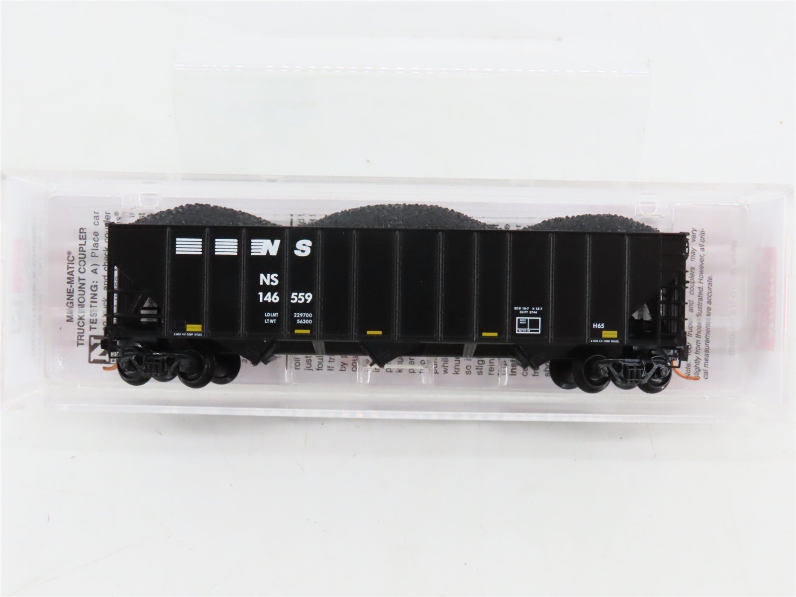 N Scale Micro-Trains 10800192 NS Norfolk Southern 3-Bay Open Hopper 146559 RTR