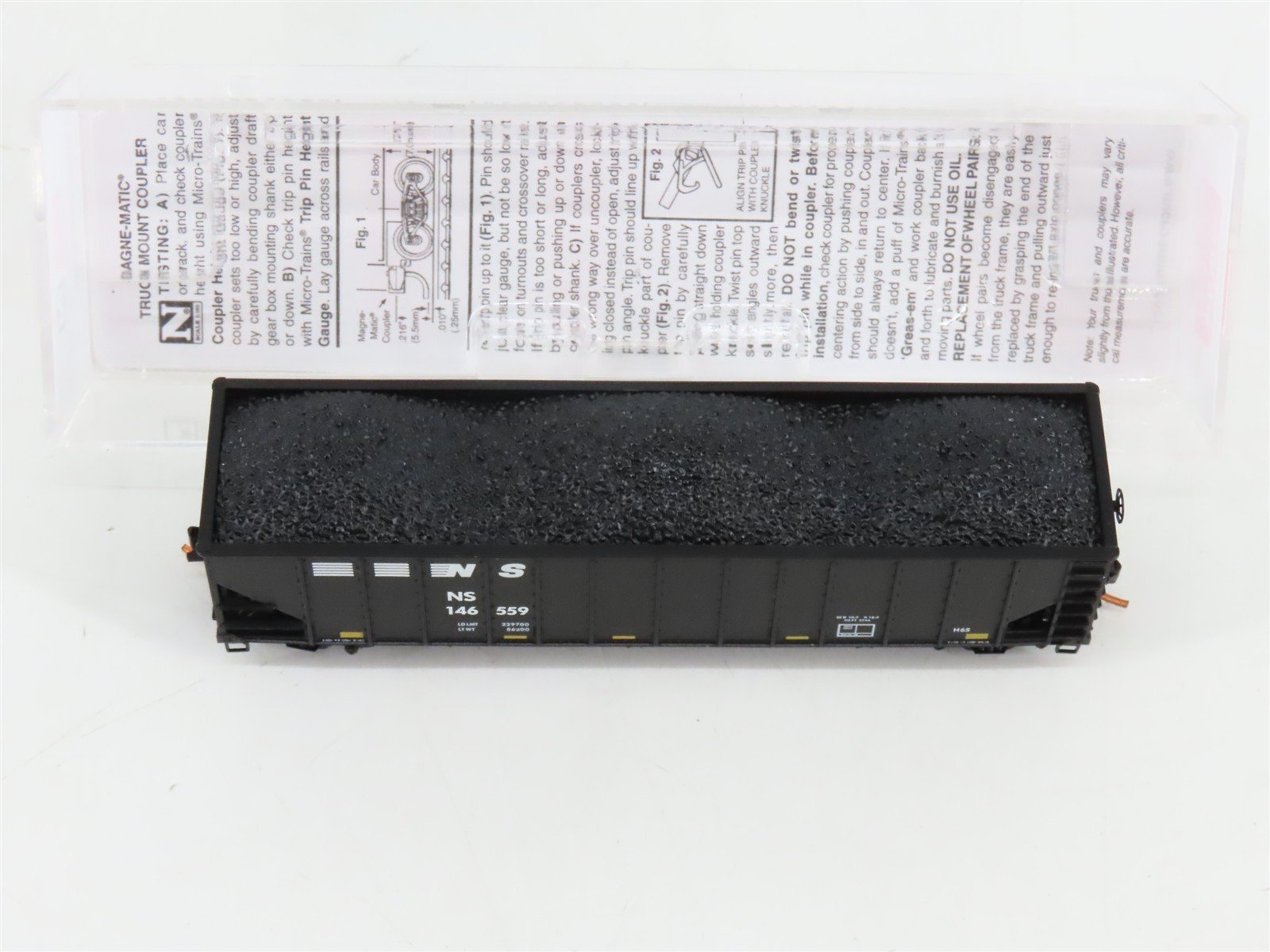 N Scale Micro-Trains 10800192 NS Norfolk Southern 3-Bay Open Hopper 146559 RTR