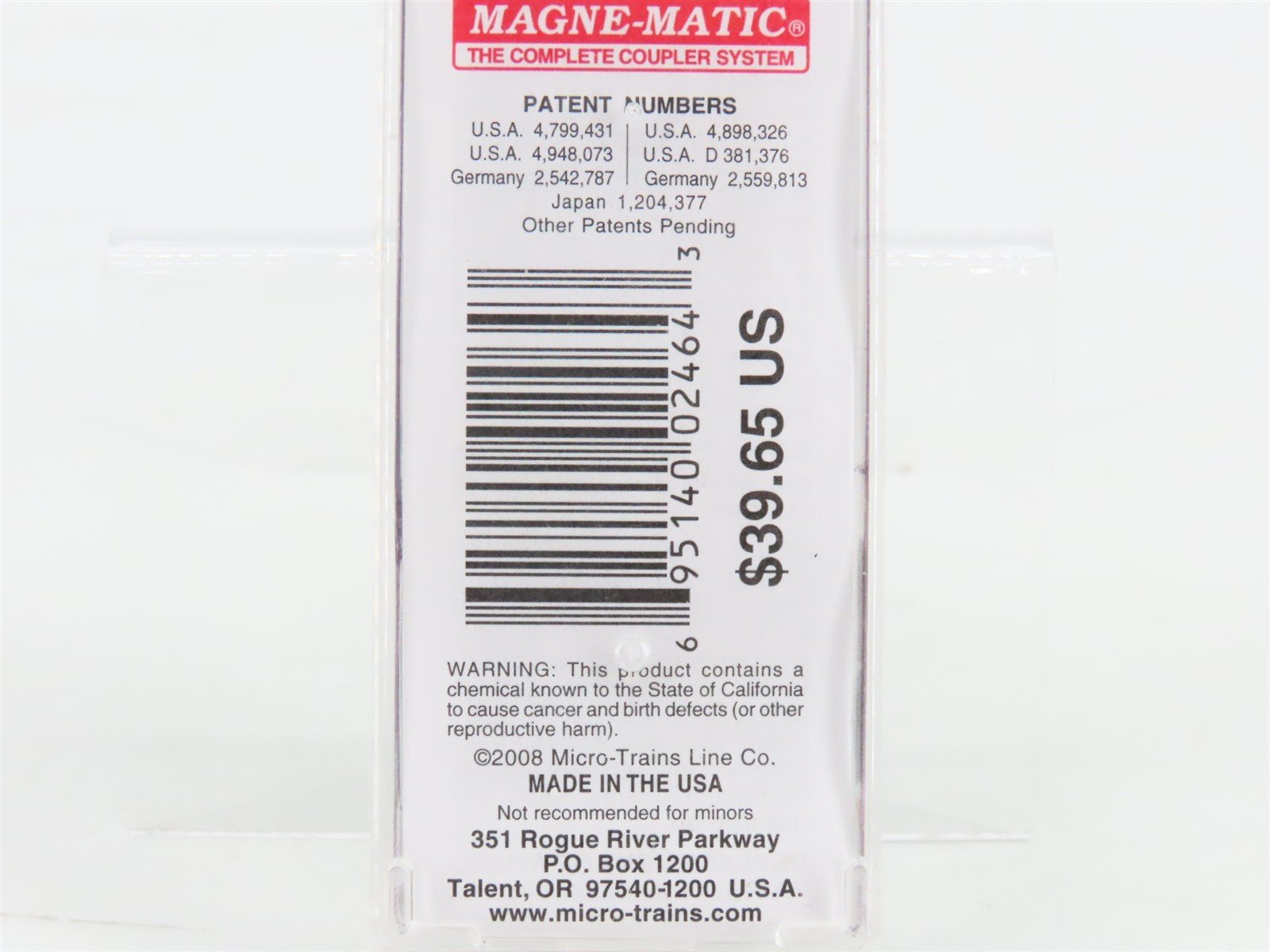 N Scale Micro-Trains 03100075 C&O Chesapeake & Ohio 50' Box Car 21457 RTR