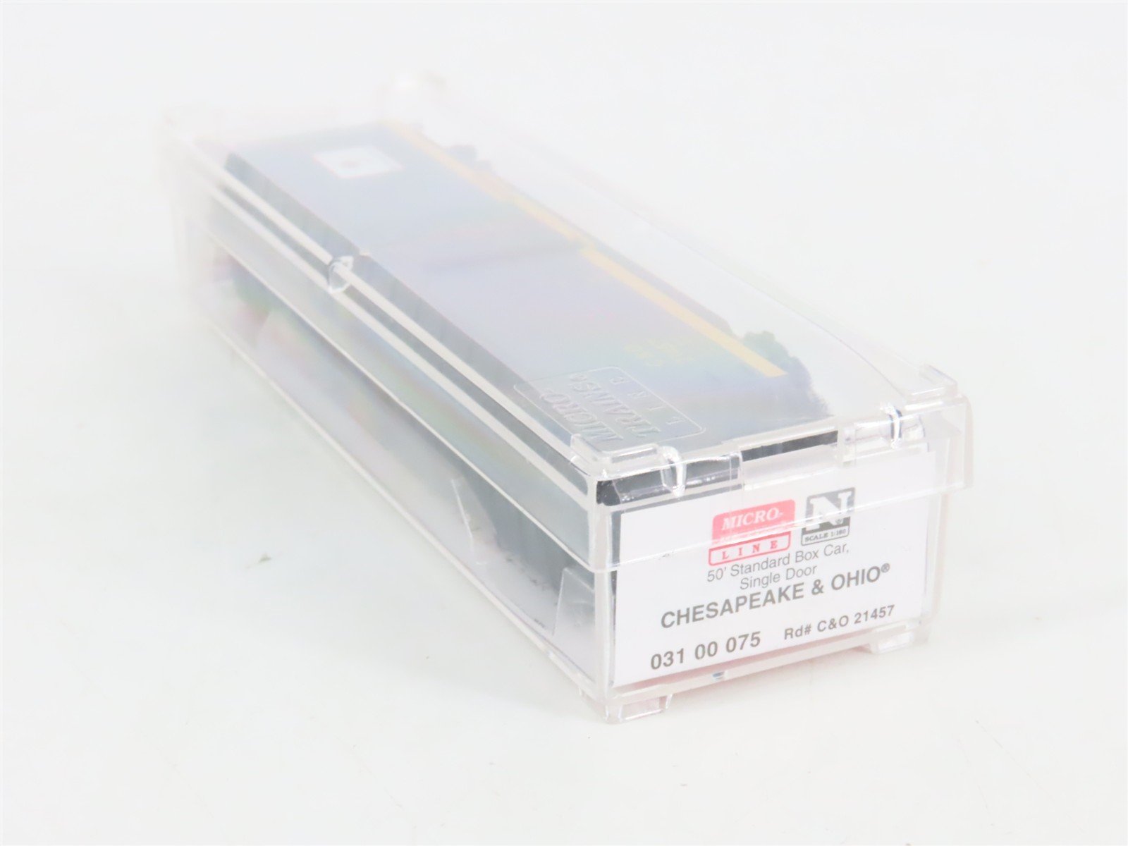 N Scale Micro-Trains 03100075 C&O Chesapeake & Ohio 50' Box Car 21457 RTR