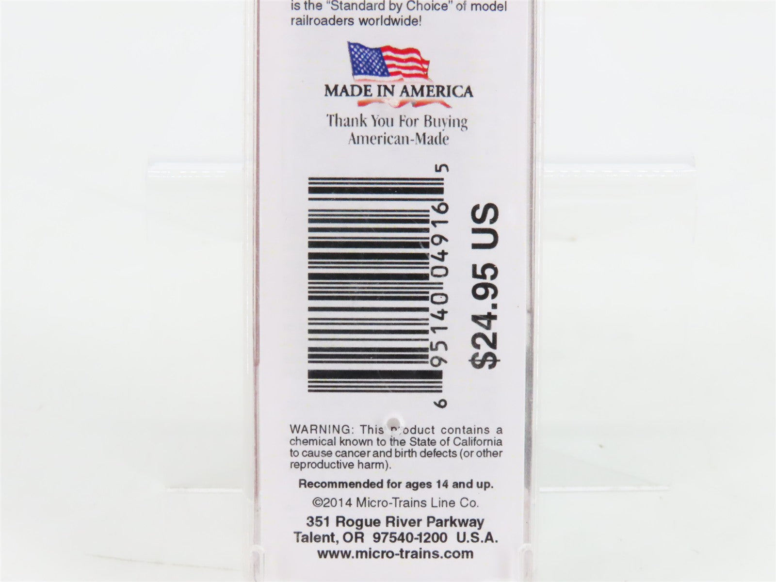 N Micro-Trains MTL 03400380 B&O Baltimore & Ohio 50' Box Car #289247 w/ Load