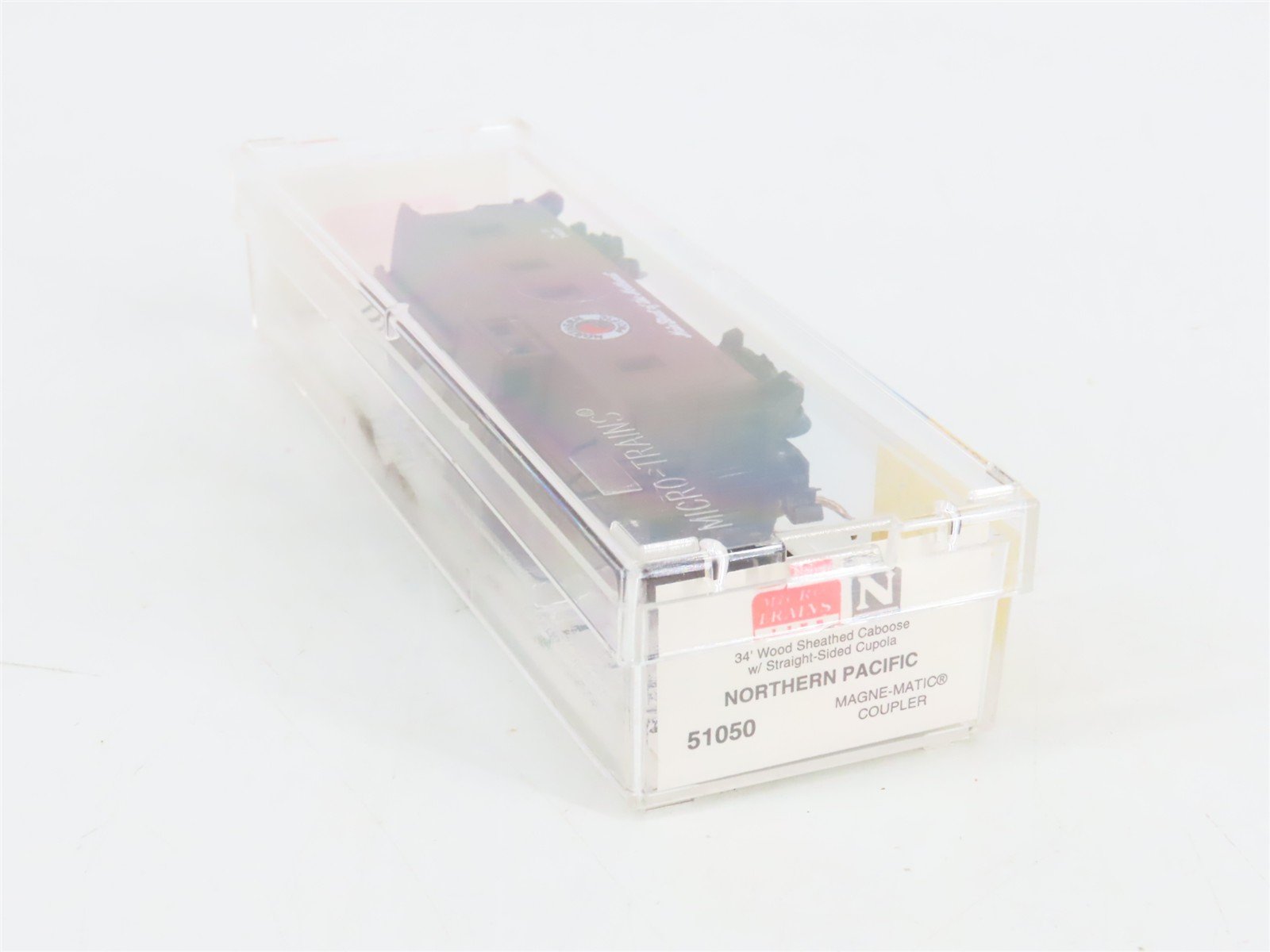 N Scale Micro-Trains 51050 NP Northern Pacific 34' Wood Sheathed Caboose RTR